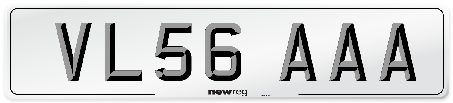 VL56 AAA Number Plate from New Reg